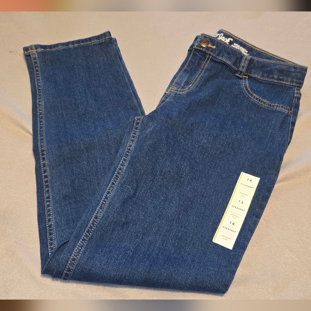 5 For 25$ Cat & Jack Dark Blue Straight Leg Jeans